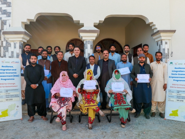 RISE on-the-job workshop in Panjgur Balochistan