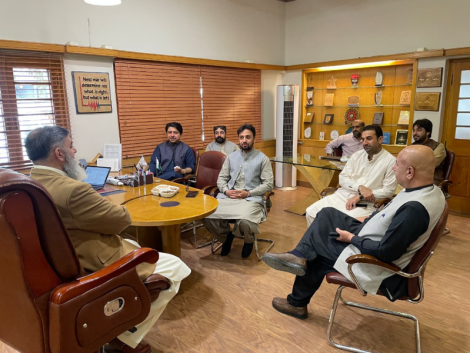 RISE meeting with Vice Chancellor in Panjgur Balochistan